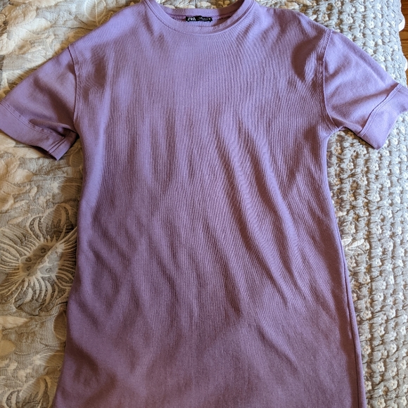 Zara long purple shirt - Picture 2 of 3